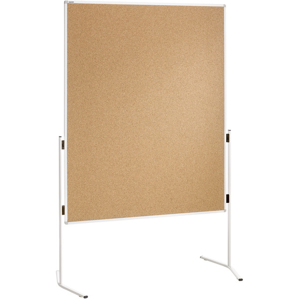 4016946191593 - Moderationstafel Eco ECO-UMTKT R 120x150cm Kork + Kork (beidseitig) pinnbar mit Rollen braun + braun 4016946191593 Franken