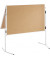 Moderationstafel Eco ECO-UMTKT-G, 120x150cm, Kork + Kork (beidseitig), pinnbar, klappbar, mit Rollen, braun + braun