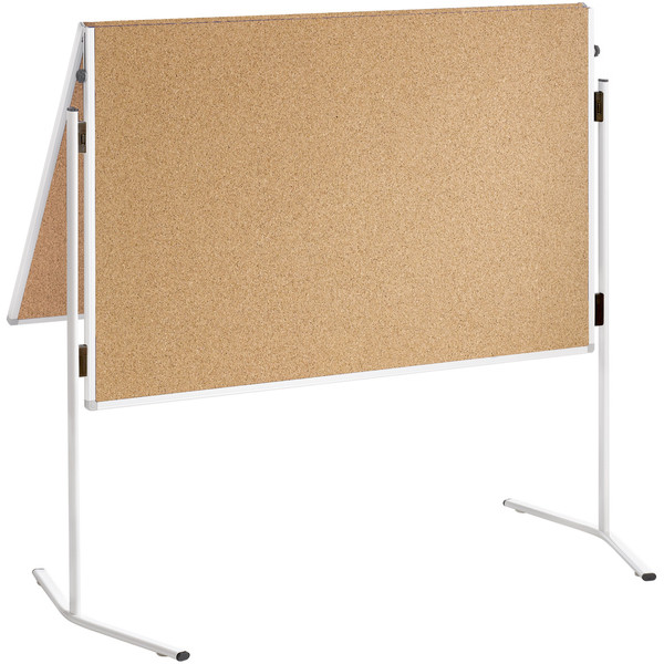4016946191586 - Moderationstafel Eco ECO-UMTKT-G 120x150cm Kork + Kork (beidseitig) pinnbar klappbar mit Rollen braun + braun 401694619158