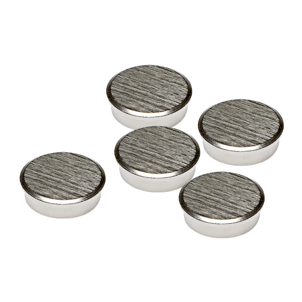 4016946224208 - Haftmagnete HM22CR 5 rund 22x7mm (ØxH) silber 8000g Haftkraft 4016946224208 HM22CR 5 5 Stück