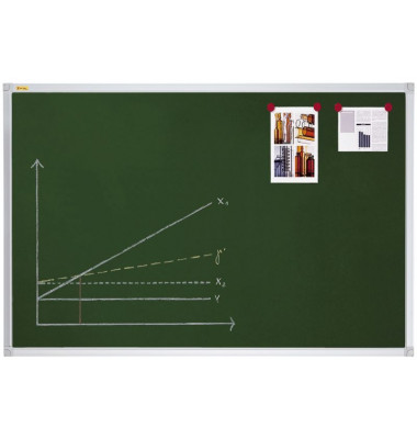 Kreidetafel X-tra!Line, KR3503, 120x90cm, Aluminiumrahmen
