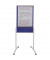 Moderationstafel Pro MTF801303, 76x121cm, Filz + Whiteboard (beidseitig), pinnbar, beschreibbar, magnetisch, mit Rollen, blau + 