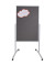 Kombistellwand PRO Mobil, MTF801312, 76x121cm, lackiert, Aluminium