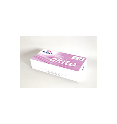 Kosmetiktücher akito 2-lagig aus 100% Zellstoff, hochweißes Tissue