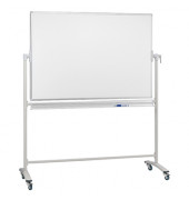 Stativdrehtafel-Whiteboard ST202, 150x100cm (BxH), emailliert, Aluminiumrahmen