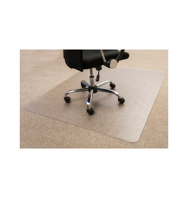 Bodenschutzmatte Cleartex ultimat 89 x 119 cm Form O für Teppichböden transparent PC