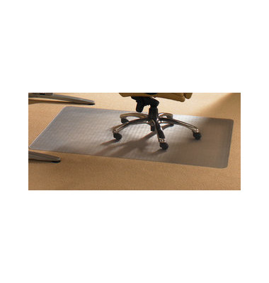 Bodenschutzmatte Cleartex advantagemat 90 x 120 cm Form O für Teppichböden Vinyl