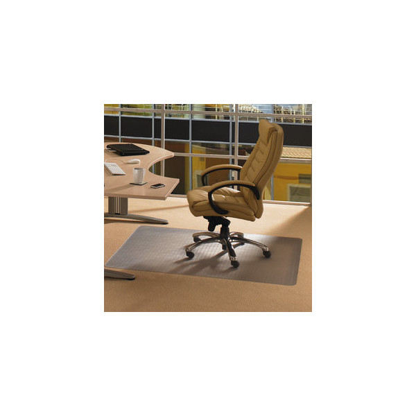 5060044741517 - Bodenschutzmatte Ecotex evolutionmat 90 x 120 cm Form O für Teppichböden transparent Polymer 5060044741517 Floortex