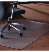 Bodenschutzmatte Cleartex megamat 115 x 134 cm Form O für Hartböden & Teppichböden transparent PC