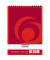 Notizblock 110734, kariert, A7, 60g, rot, 50 Blatt