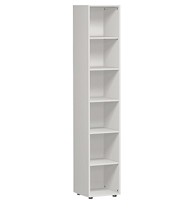 Regal 6 OH m. Standfüßen Lichtgrau 400x420x2160 Milano Regal 6 OH m. Standfüßen Lichtgrau 400x420x2160 Milano