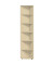 Eckabschlußregal 6 OH 2160x400x400 mit Standfüßen, Ahorn