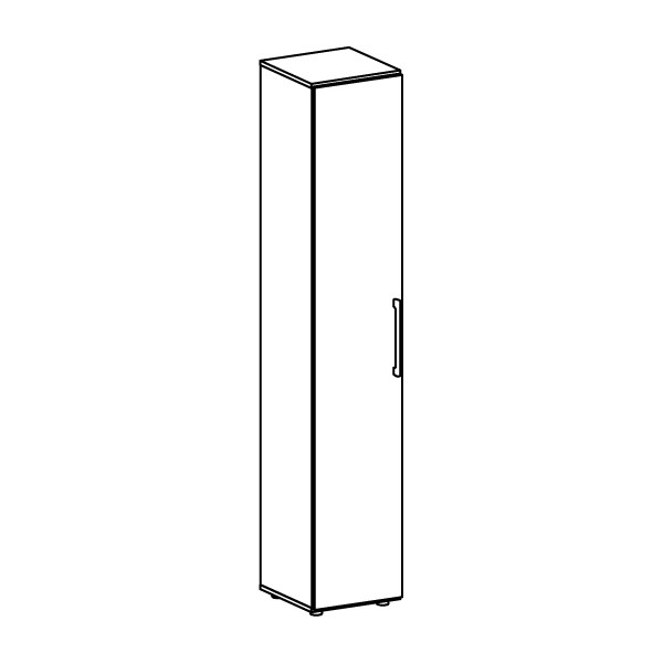 4038933065229 - Geramoebel Speed Office Melaminharzbeschichtete Spanplatte Regal 2 Fachböden 800 x 420 x 1104 mm Hellgrau