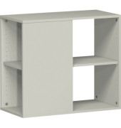 Standcontainer S-381200-L Flex, lichtgrau, Dreischicht-Feinspan, melaminharzbeschichtet,