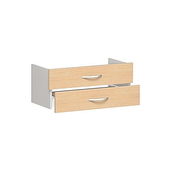 4038933059242 - Schubladeneinsatz ALICANTE 2 Schübe = 1 Set B 800 x T 400 x H 384 mm Buche-Dekor