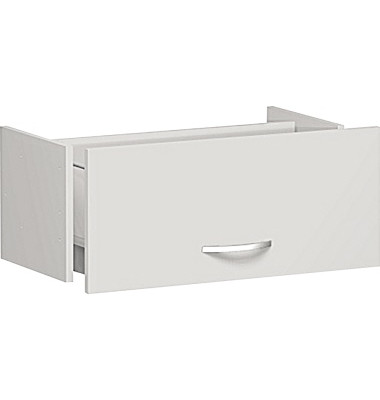 H&auml;ngeregistraturschrank S-381705-L Flex, lichtgrau, 1 Schublade, 2-bahnig