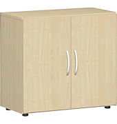 Aktenschrank Flex S-382100-AA, Holz, 2 OH, 80 x 75,2 x 42 cm, ahorn