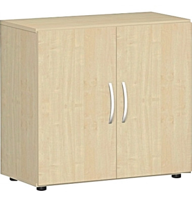 Aktenschrank Flex S-382100-AA, Holz, 2 OH, 80 x 75,2 x 42 cm, ahorn