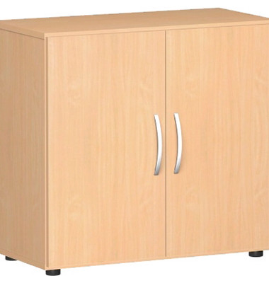 Aktenschrank Flex S-382100-BB, Holz, 2 OH, 80 x 75,2 x 42 cm, buche
