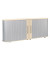 Aktenschrank Flex S-382104-SA, Kunststoff/Holz, 2 OH, 200 x 80 x 40 cm, silber/ahorn