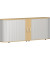 Aktenschrank Flex S-382104-SB, Kunststoff/Holz, 2 OH, 200 x 80 x 40 cm, silber/buche