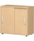 Aktenschrank Flex S-382502BB, Holz 2 OH, 80 x 79,8 x 42,5 cm, buche