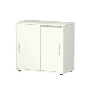 Aktenschrank Flex S-382502LL, Holz, 2 OH, 80 x 79,8 x 42,5 cm, lichtgrau