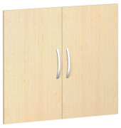 Flügeltürensatz 2 OH Ahorn für Regalbreite 80 cm