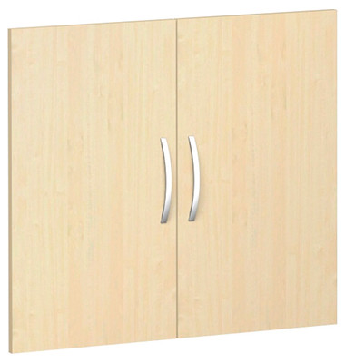 Flügeltürensatz 2 OH Ahorn für Regalbreite 80 cm