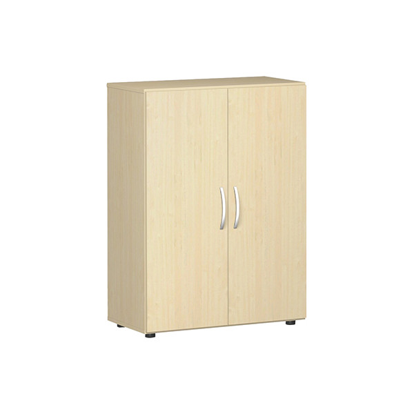 4038933059488 - Geramoebel Speed Office Flügeltürenschrank ABS (Acrylnitril-Butadien-Styrol) Spanplatte 2 Fachböden 800 x 420 x 1104 mm Ahorn Braun