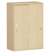 Aktenschrank Flex S-383502-AA, Holz abschließbar, 3 OH, 80 x 118,2 x 42,5 cm, ahorn