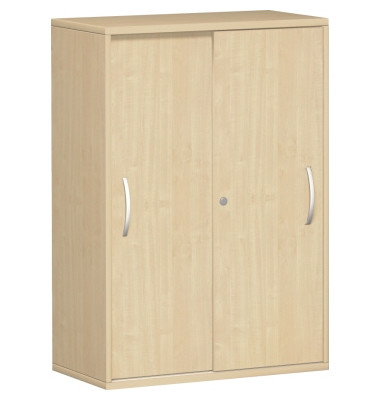 Aktenschrank Flex S-383502-AA, Holz abschließbar, 3 OH, 80 x 118,2 x 42,5 cm, ahorn