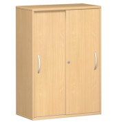 Aktenschrank Flex S-383502-BB, Holz abschließbar, 3 OH, 80 x 118,2 x 42,5 cm, buche