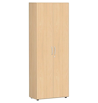 Aktenschrank Flex S-386100-BU, Holz abschließbar, 6 OH, 80 x 216 x 42 cm, buche