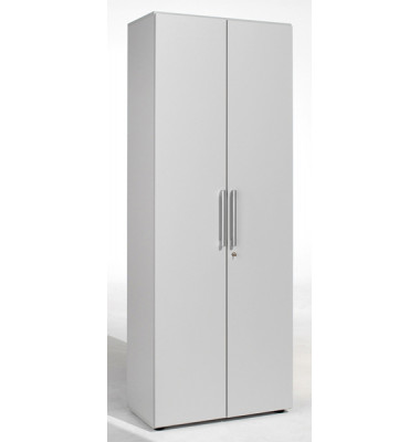Aktenschrank Flex 386100LG, Holz abschließbar, 6 OH, 80 x 216 x 42 cm, lichtgrau
