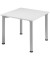 Schreibtisch Flex, 72cm (H), quadratisch, grau / silber