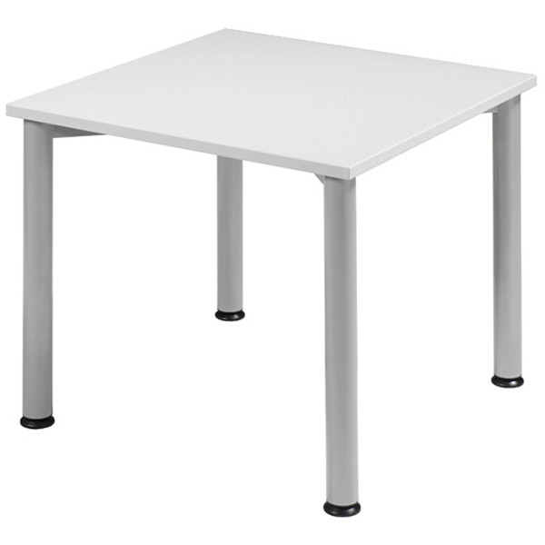 4038933002859 - Schreibtisch Flex manuell höhenverstellbar 72cm (H) 80x80cm (BxT) quadratisch grau   silber 4038933002859 Geramöbel