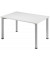 Schreibtisch Flex, 72cm (H), rechteckig, grau / silber