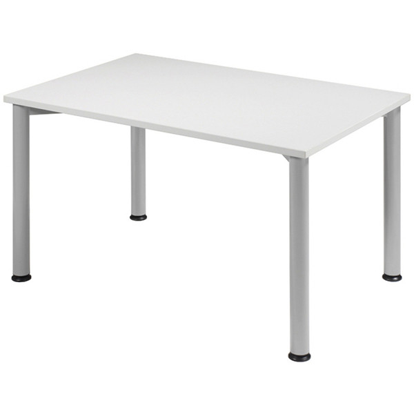 4038933002910 - Schreibtisch Flex manuell höhenverstellbar 72cm (H) 120x80cm (BxT) rechteckig grau   silber 4038933002910 Geramöbel