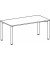 Schreibtisch Flex, 72cm (H), rechteckig, ahorn / silber
