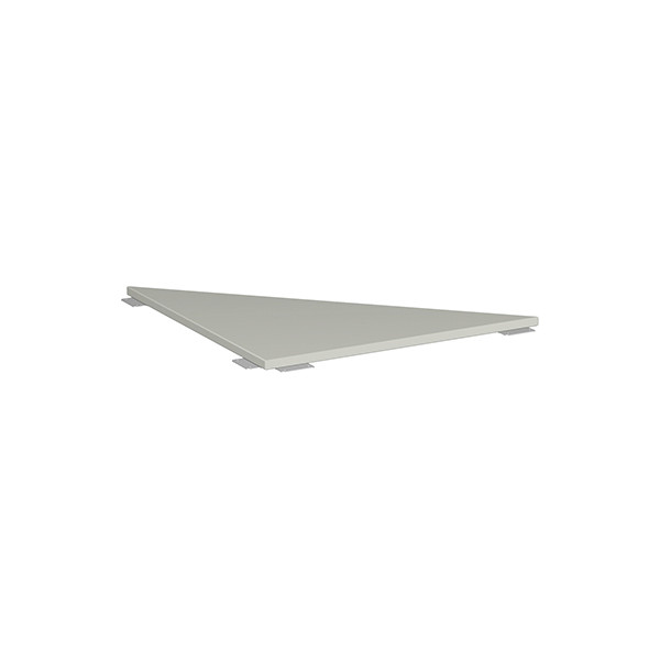 4038933416755 - Verkettungsplatte Flex 80x80cm (BxT) dreieckig lichtgrau silber 25mm 4038933416755 Geramöbel