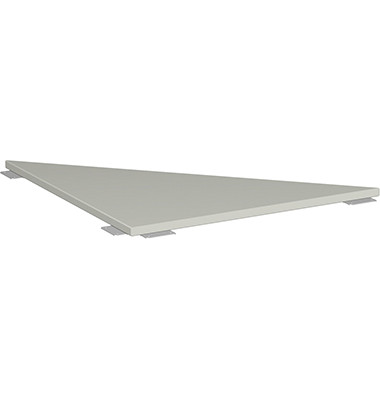 Verkettungsplatte S-617508LGSI grau dreieckig 80x80 cm (BxT)