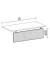 Sichtblende 617601si silber rechteckig 80x40 cm (BxH) gelocht