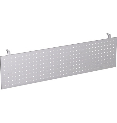 Sichtblende 617604si silber rechteckig 180x40 cm (BxH) gelocht