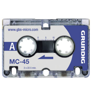 Microcassette MC-45 3 x 45 min 3 St