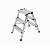 Klapptritt 4443-701 D60 StandardLine, 2x 3 Stufen, silber, Aluminium