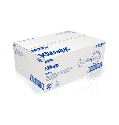 Falthandt&uuml;cher Professional Ultra 6778, 21,5x31,5cm, 2-lagig, Interfold-Falz (W-Falz), wei&szlig;, Recycling-Tissue