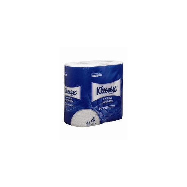5027375048791 - Kleenex® Toilettenpapier 8484 4-lagig 6 Päckchen á 4 Rollen 160 Blatt Rolle weiß 5027375048791 - Kleenex® Toilettenpapier 8484 4-lagig 6 Päckchen á 4 Rollen 160 Blatt Rolle weiß