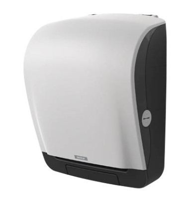 Rollenhandtuchspender 90045 Incusive, wei&szlig;/schwarz, Au&szlig;enabrollung