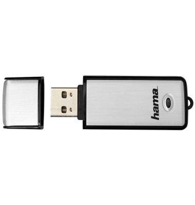 USB-Stick Fancy 00104308, silber/schwarz, ohne, USB 2.0, 32 GB